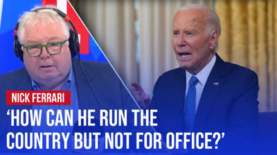 Nick Ferrari presses Democratic strategist about Joe Biden's 'cognitive issues' image