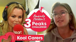 Jamie Theakston and Amanda Holden meet young carer Morgan from Kool Carers image