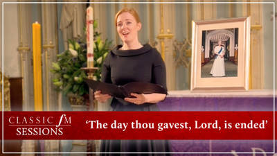 Soprano sings poignant funeral hymn ‘The day thou gavest, Lord’ image