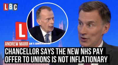 Chancellor says the new NHS pay offer to unions is not inflationary image
