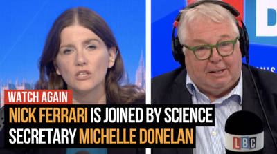 Nick Ferrari is joined by Michelle Donelan image