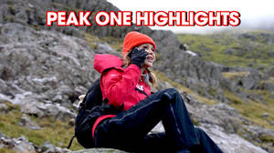 Amanda Holden reaches the first peak of her Three Peaks Challenge image