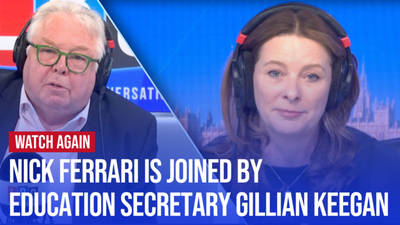 Watch Again: Nick Ferrari is joined by Education Secretary Gillian Keegan | 09/05/24 image