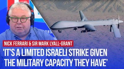 Sir Mark Lyall Grant: 'It's a very limited Israeli strike given the military capacity they have' image