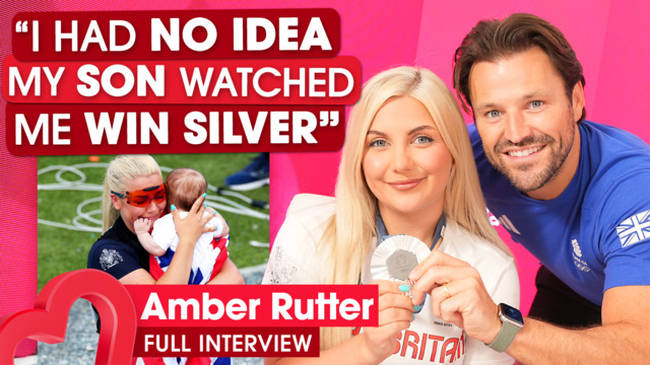 Amber Rutter couldn't believe her 3 month old baby was there to see her win silver at the Olympics | AD