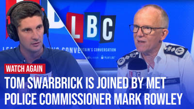 Watch Again: Tom Swarbrick is joined by Met Police Commissioner Sir Mark Rowley | 18/07/24 image