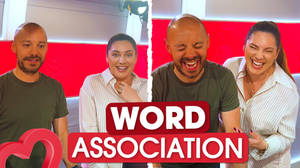 JK and Kelly try a word association game!  image