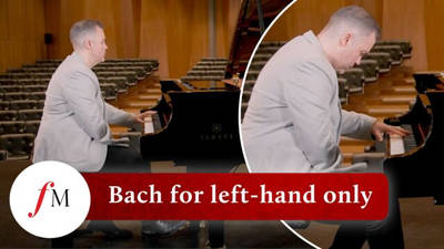 World’s only one-handed concert pianist Nicholas McCarthy plays emotive Bach 'Chaconne' image
