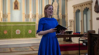 Soprano Alexandra Stevenson sings Queen Elizabeth II's favourite hymn in royal chapel image