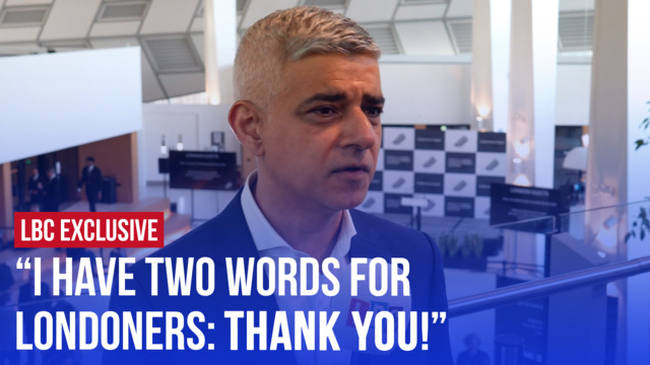 Sadiq Khan's message to Londoners and LBC listeners