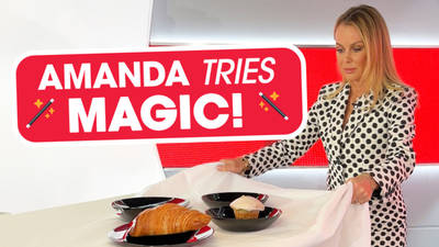Amanda Holden attempts epic magic trick! image