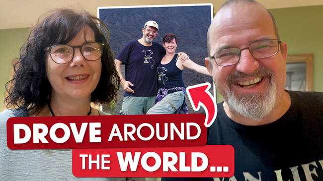 Chris and Marianne have completed their incredible journey, traveling around the world in a camper van!