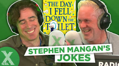 Stephen Mangan tells Chris Moyles his best Dad Jokes image