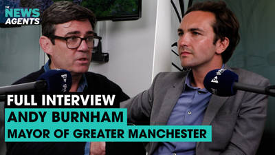 The News Agents: Lewis Goodall sits down for an extended talk with the mayor of Greater Manchester, Andy Burnham image