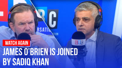 Watch Again: James O'Brien is joined by Sadiq Khan image