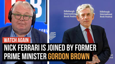 Watch Again: Nick Ferrari is joined by Gordon Brown | 25/09/23 image