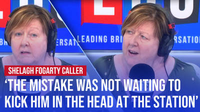 Shelagh Fogarty caller defends the force used by the suspended Manchester police officer  image