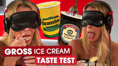 Amanda Holden tries the most BIZARRE ice cream flavours...  image