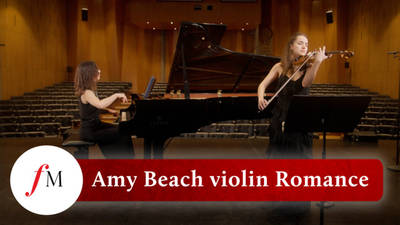 Virtuosic duo play Amy Beach's breathtaking 'Romance' for violin and piano image