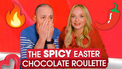 Emma Bunton and JK go head-to-head in a spicy Easter roulette  image