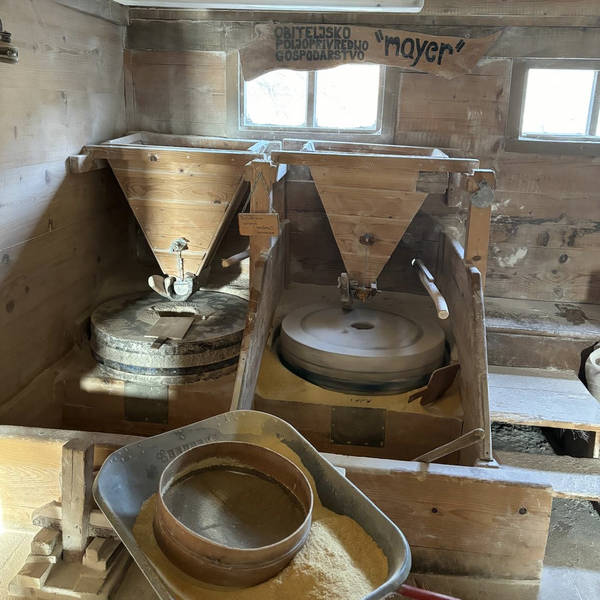 Stone mill milling corn, a village near Otočac, Croatia, on March 17th 2024 – by Marta Medvešek