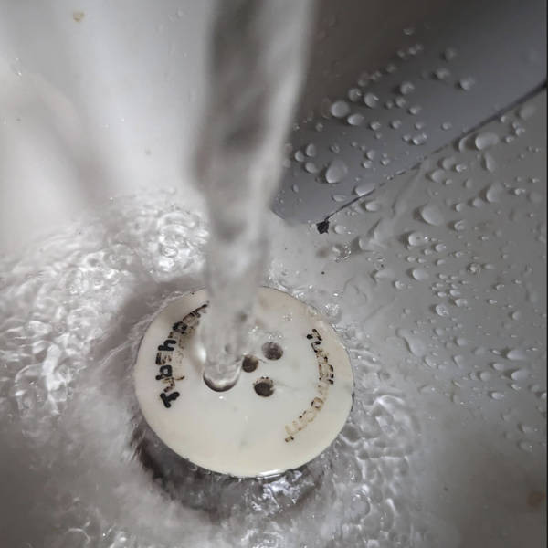 Inside of the cabinet under the sink in the laundry room, New York, USA on 10th August 2023 – by Jon Moskowitz