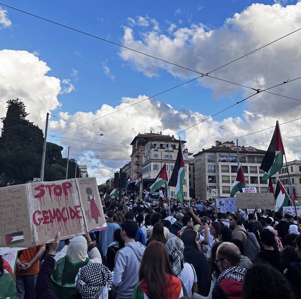 Palestina Libera فلسطين حرة Free Palestine protest, Rome, Italy on 28th October 2023 – by Cosmin Sandu