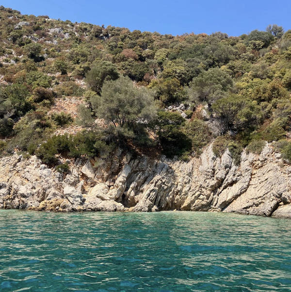 On a small boat off the coast of Ithaca, Greece on 2nd August 2024 – by Cesar Gimeno Lavin