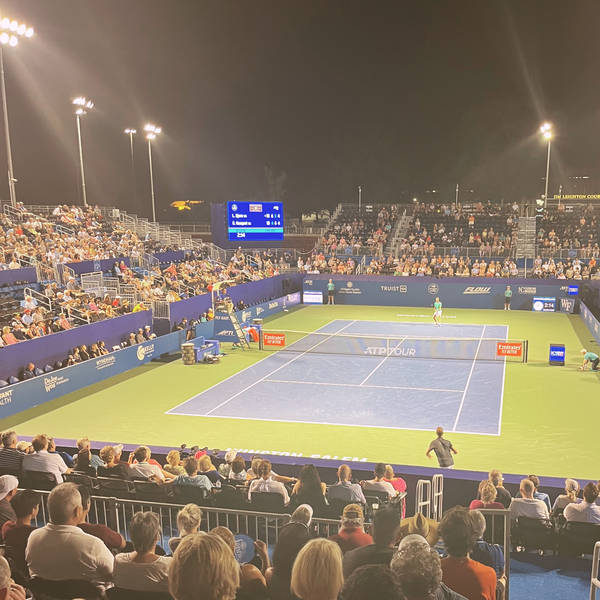 Late night tennis match, North Carolina, USA in July 2024 – by Stuart Barefoot