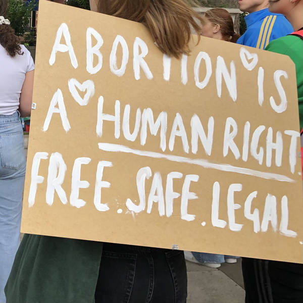 Counter-protest at the ‘March for Life’, Parliament Square, London, UK on 4th September 2021 at 1.57pm – by Eleanor McDowall