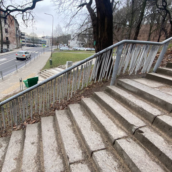 Sounding stairs, Kaunas, Lithuania on 19th January 2023 – by Marta Medvešek