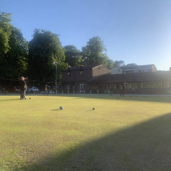 Crown green bowling club in Macclesfield, England, UK in June 2022 – by Geoff Bird