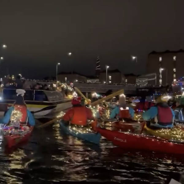 Santa Lucia kayak parade, Copenhagen, Denmark on 13th December 2023 – by Kara Oehler