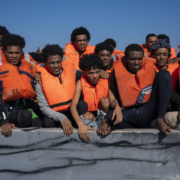 Aboard a rescue ship, migrants talk about their journey to Europe