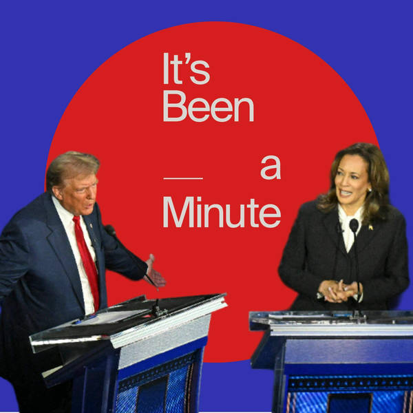 Trump goes podcasting and Harris turns a look