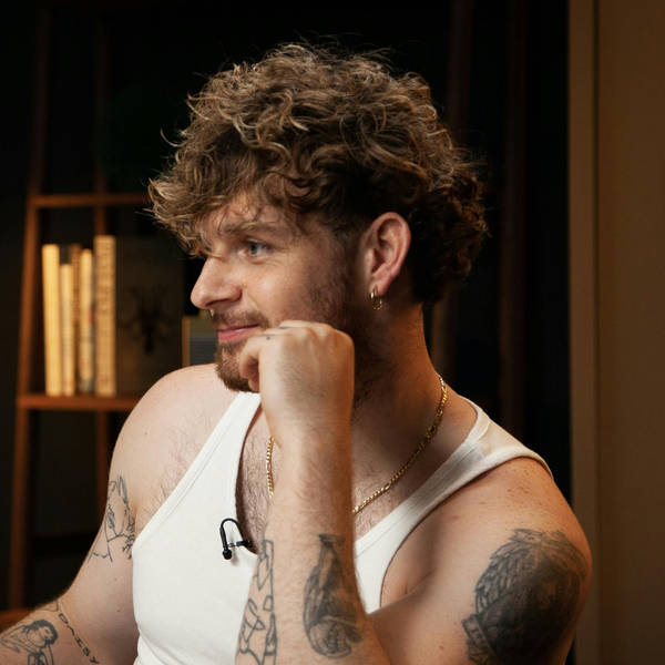 Singer songwriter Tom Grennan and hake with roast red pepper sauce