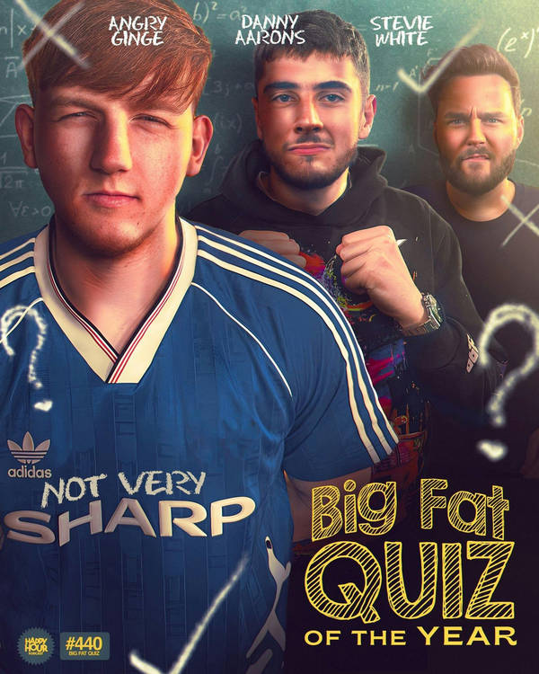 440 - Happy Hour’s Big Fat Quiz of the Year 2023! (ft. Angry Ginge & Danny Aarons)