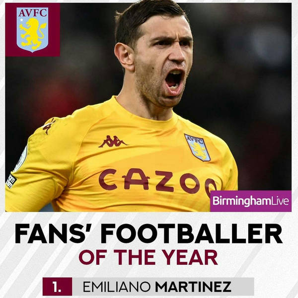 Emiliano Martinez crowned Aston Villa's best player in 2021 by Villa fans