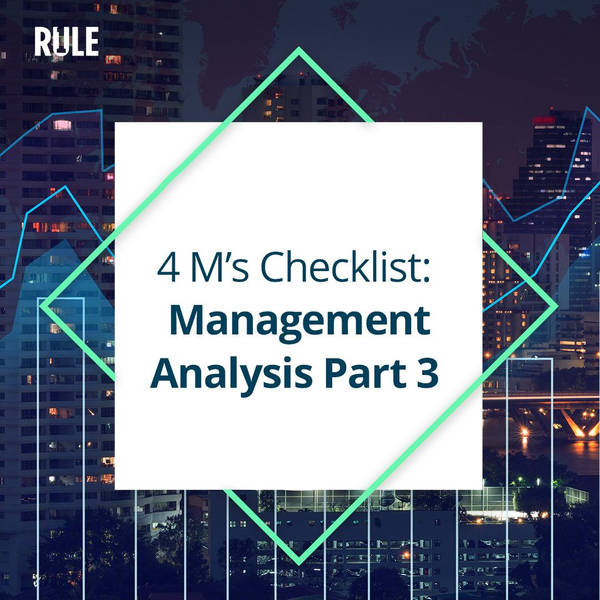 273- Four Ms Checklist: Management Analysis Part 3