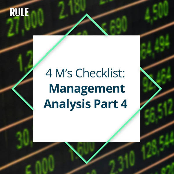 276- Four Ms Checklist: Management Analysis Part 4