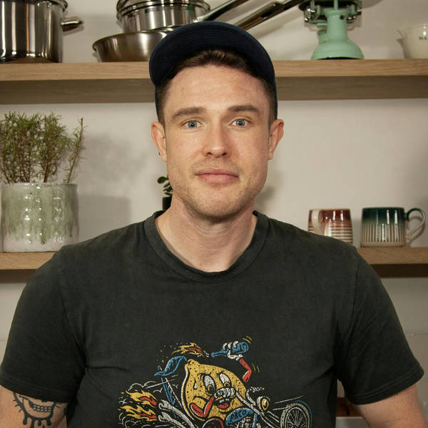 Comedian Ed Gamble and barbecue cauliflower wings