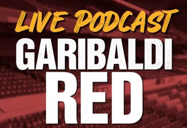 Garibaldi Red Podcast LIVE SHOW tickets announcement