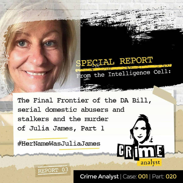 Ep 20: The Final Frontier of the Domestic Abuse Bill, Serial Domestic Abusers and Stalkers and Julia James’ Murder, Part. 1