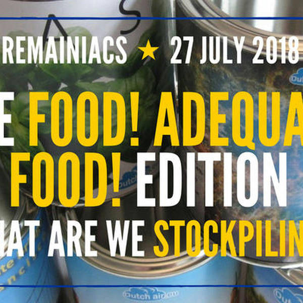 65: FOOD! ADEQUATE FOOD! Stockpile special plus Jason Arthur of FFS