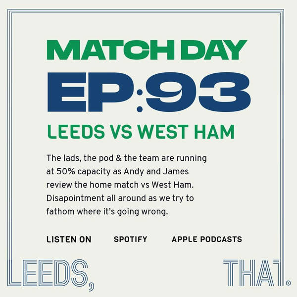 93 | Match Day - West Ham (H) 11/12/20