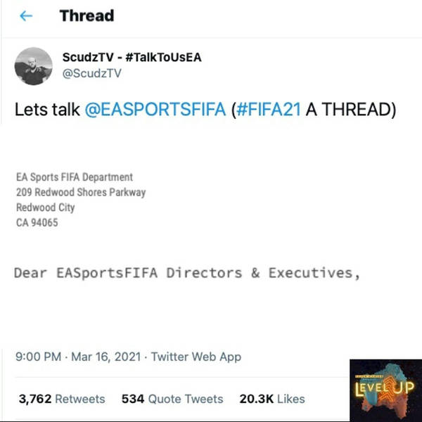 How a viral FIFA Twitter thread became an open letter to EA