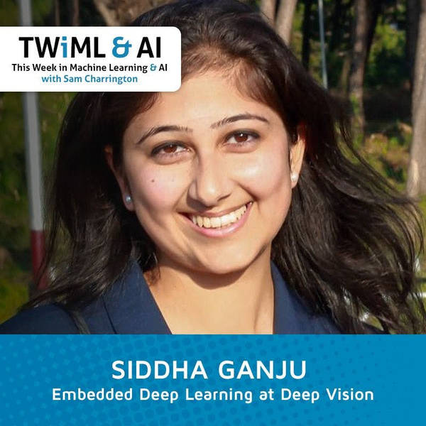 Embedded Deep Learning at Deep Vision with Siddha Ganju - TWiML Talk #95