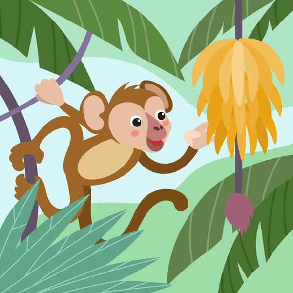 Learn Why We Think of Bananas as Belonging to Monkeys in this Fun Brazilian Folktale-Storytelling Podcast for Kids-Why Bananas Belong to Monkeys:E190