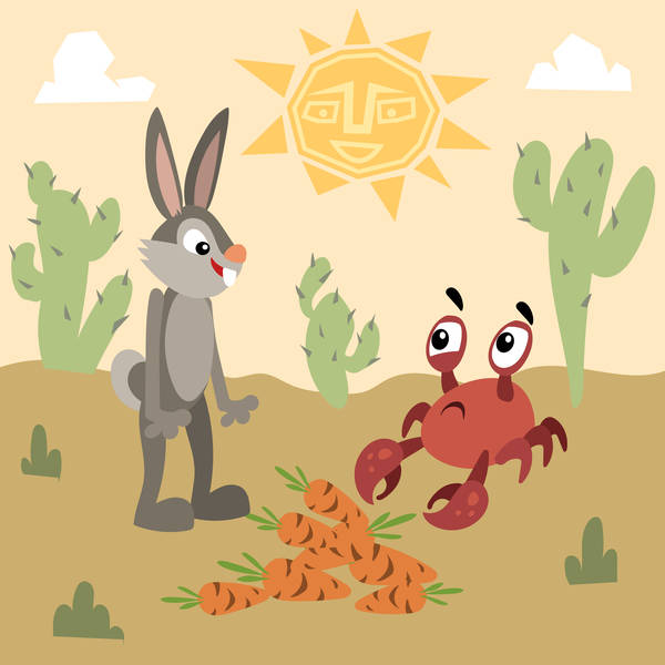The Rabbit and the Crab-Storytelling Podcast for Kids:E223