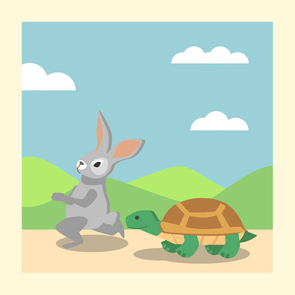 Encourage tenacity with Aesop's Fable - Storytelling Podcast for Kids -The Tortoise and the Hare: E40